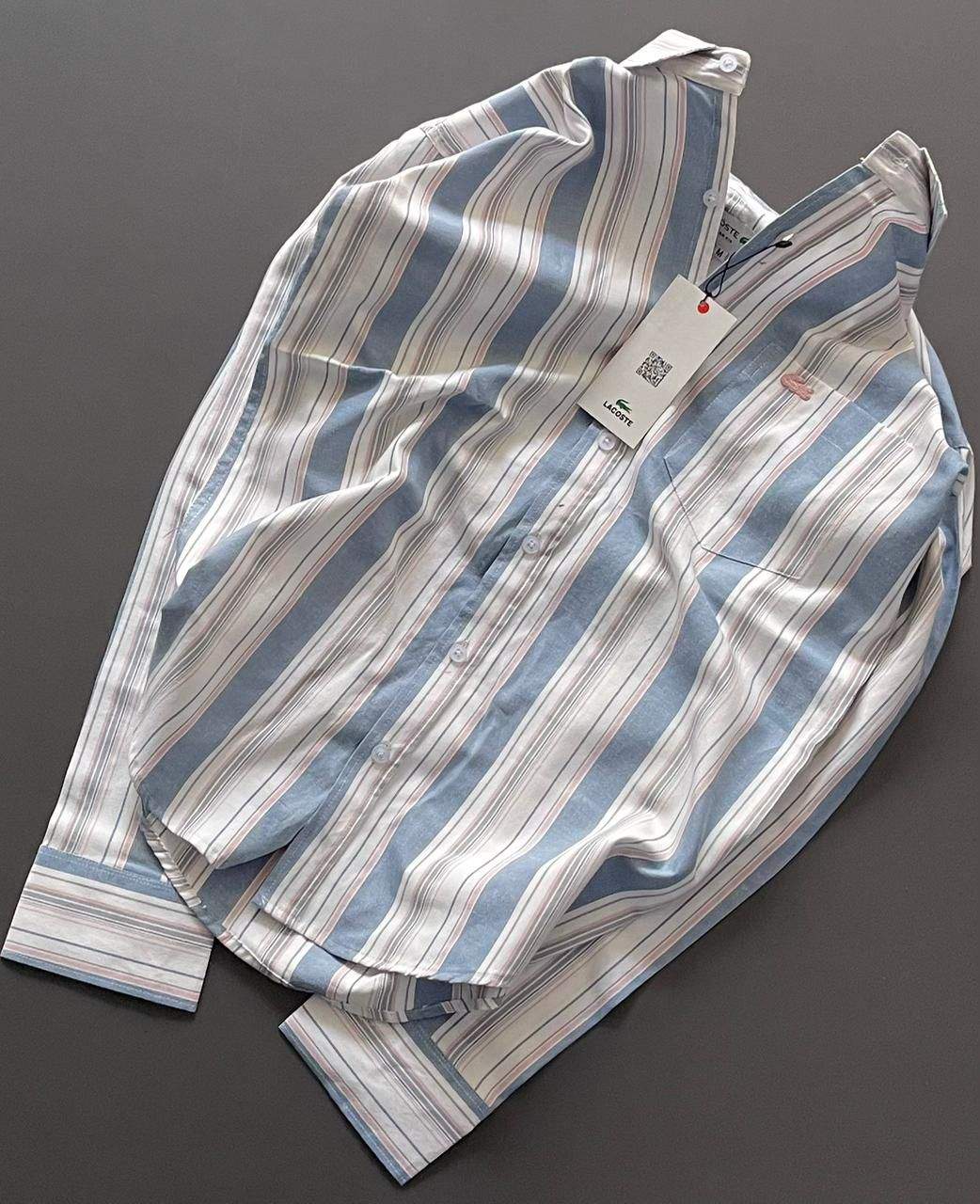 Striped Button-Up Shirt