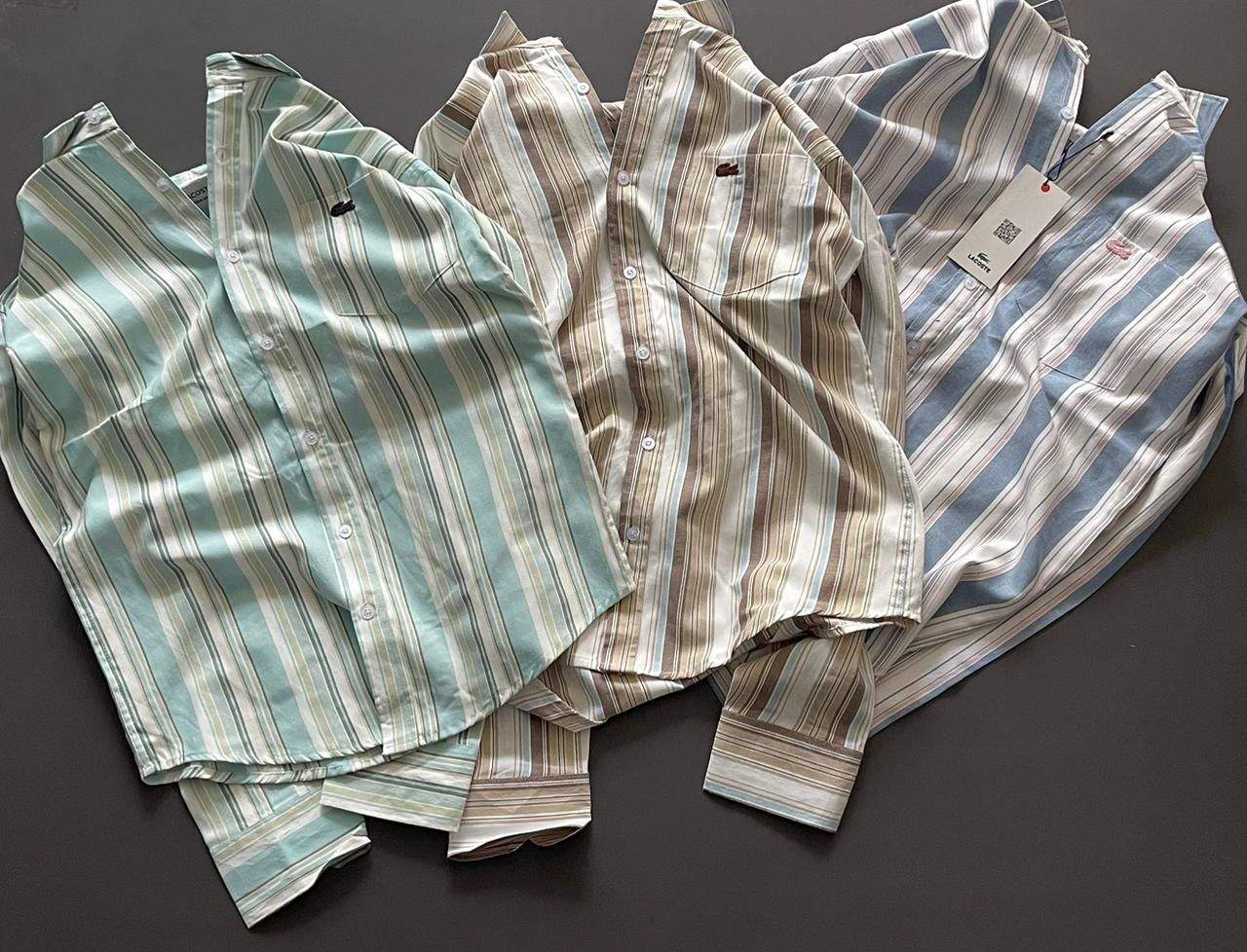 Striped Button-Up Shirts