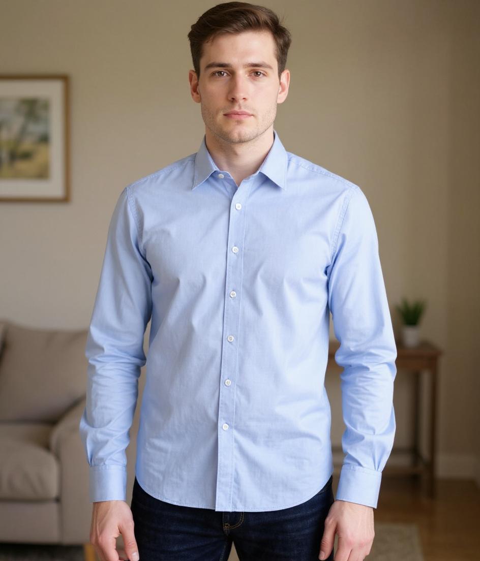 Men's Light Blue Dress Shirt
