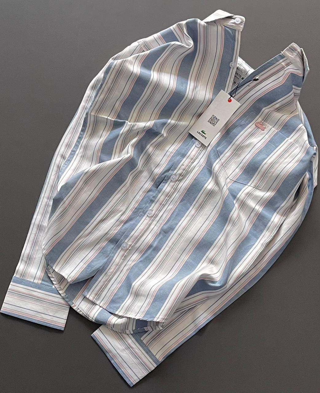 Striped Button-Up Shirt